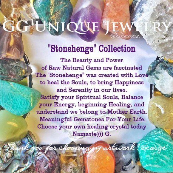 Designer Silversmith Unique Jewelry Artisan Collection Genuine Raw Gemstones - Picture 2 of 2